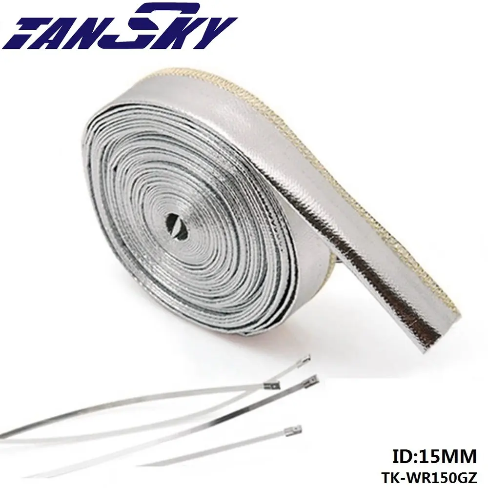 Aluminized Metallic Heat Shield Sleeve Insulated Wire Hose Wrap  15mm*10meter For Ford Falcon Ba Bf Xr6 Turbo Tk-wr150gz - Engine -  AliExpress