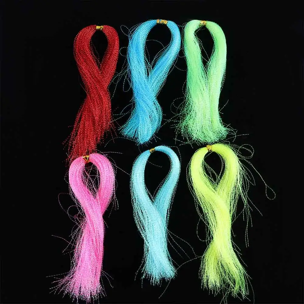 

Flies Decorating Fly Tying Line Luminous Silk Crystal Shining String Lure Decoration Line Silk Twisted Strand Assist Hook Tying