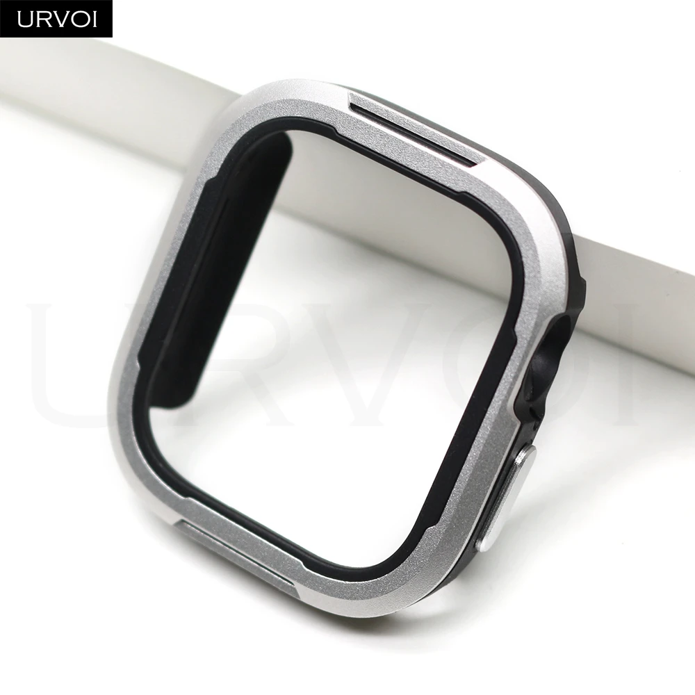 URVOI Premium Aluminum Watch Cover with Hard Bumper Metal Frame Protector