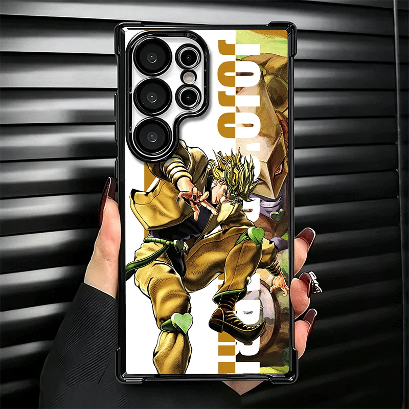 JoJo Adventure Anime Design Soft Phone Case with Plating Anti-Fall Protection