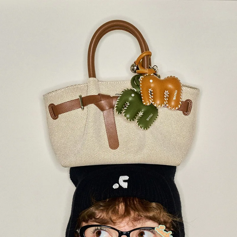 Retro canvas Shoulder Bags Women Fashion Luxury Belt Design Underarm Bag 2025 New Winter High-quality Trend Handbags