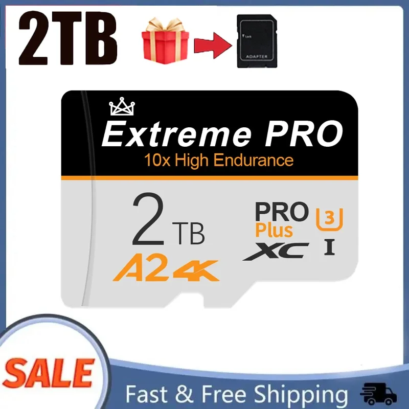 Scheda Sd Micro Tf Ad Alta Velocità Da 1Tb 2Tb Scheda Di Memoria Sd Originale Da 512Gb 256Gb Scheda Flash Di Memoria Sd Micro Tf Da 128Gb Per Telefono