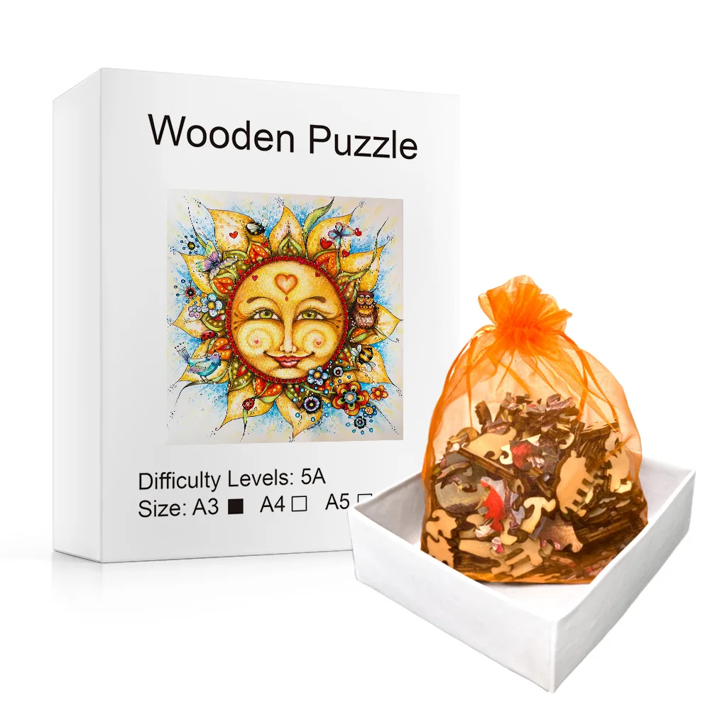 Sun Wooden Puzzle, High Difficulty Magic Intelligence Toy, Birthday Gift, Holiday Gift, Christmas Gift, Halloween Gifts