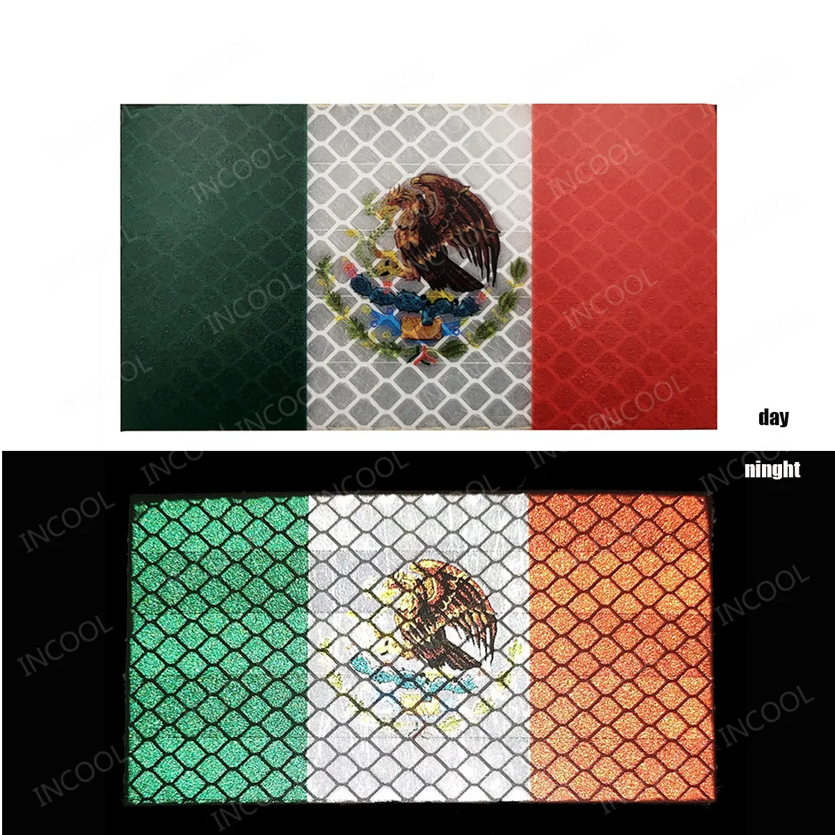 Anley Tactical Mexico Flag Embroidered Patches (2 Pack) - 2x 3