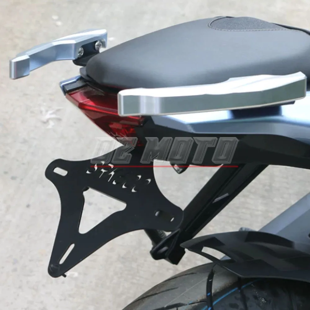 QJMOTOR SRK 600용: 오토바이 번호판 및 맞춤형 액세서리를 위한 맞춤형 숏테일 번호판 프레임.