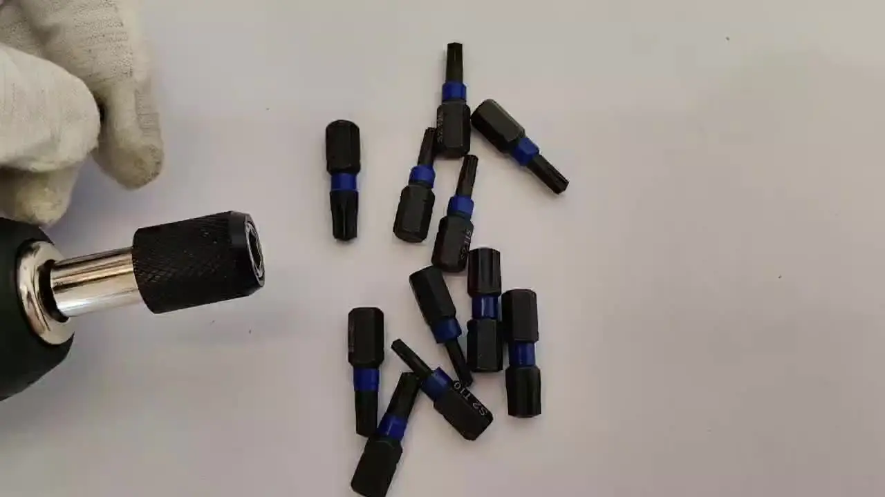 6/12 шт., отвертка Torx T20, 25 мм, магнитная, устойчивая к несанкционированному доступа T10-T40, набор твердых звездообразных ключей, шестигранный хвостовик 1/4 дюйма