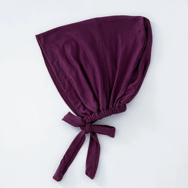 82 couleurs cravate dos sous-embouts mode femmes intérieur Hijab casquette musulmane Bonnet plaine islamique coton Spandex Jersey DEW sous-écharpe