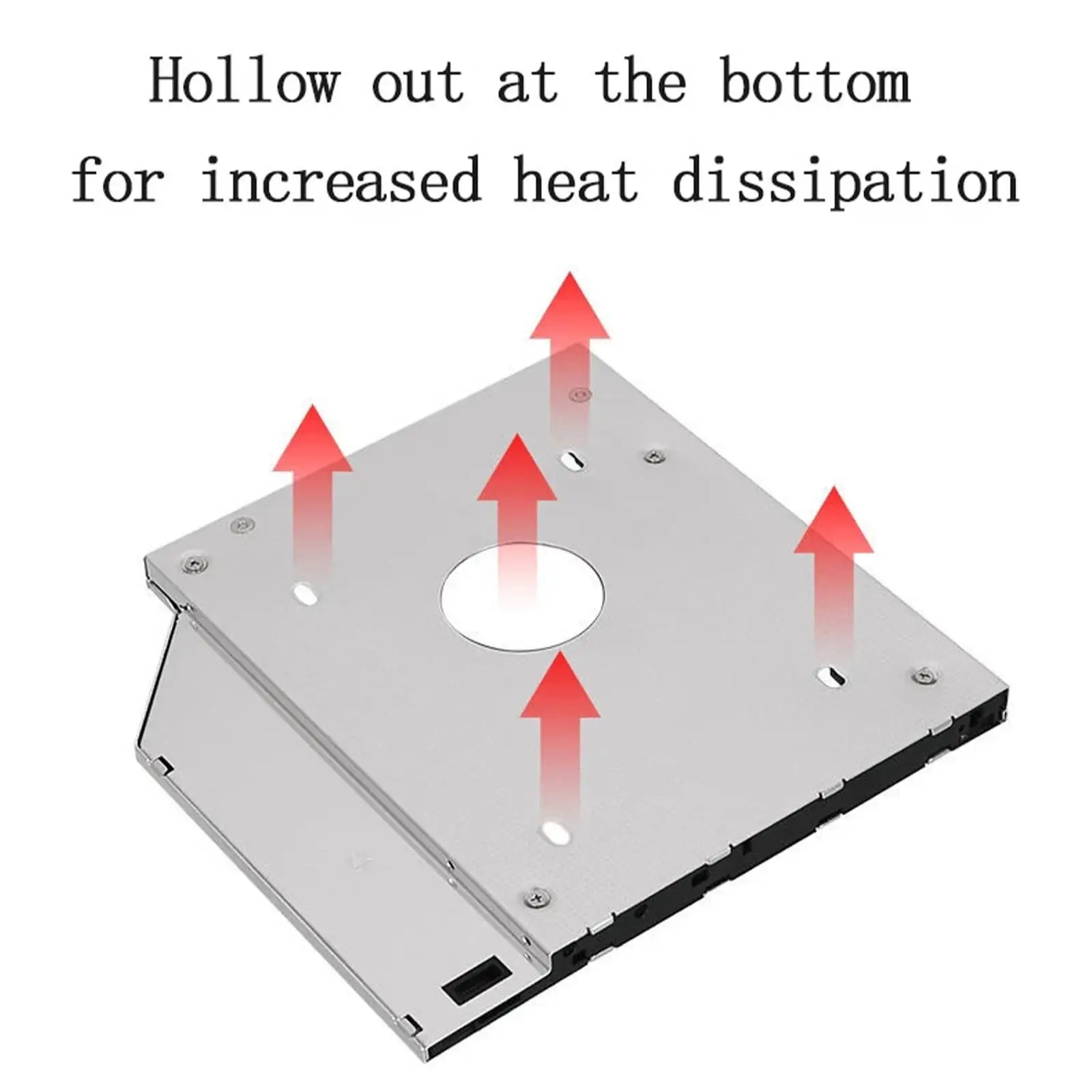 Aluminum SATA3 Notebook HDD Caddy for 2.5 SSD Drive