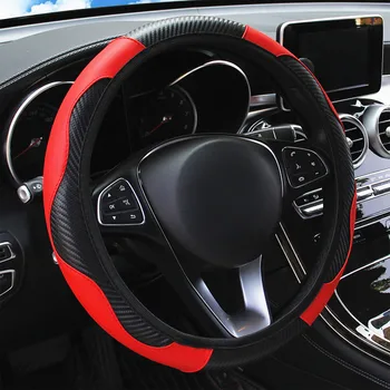 Coprivolante per Auto, Coprivolante Protettivo in Pelle Elastica, Antiscivolo e Traspirante, Accessori per Interni Auto