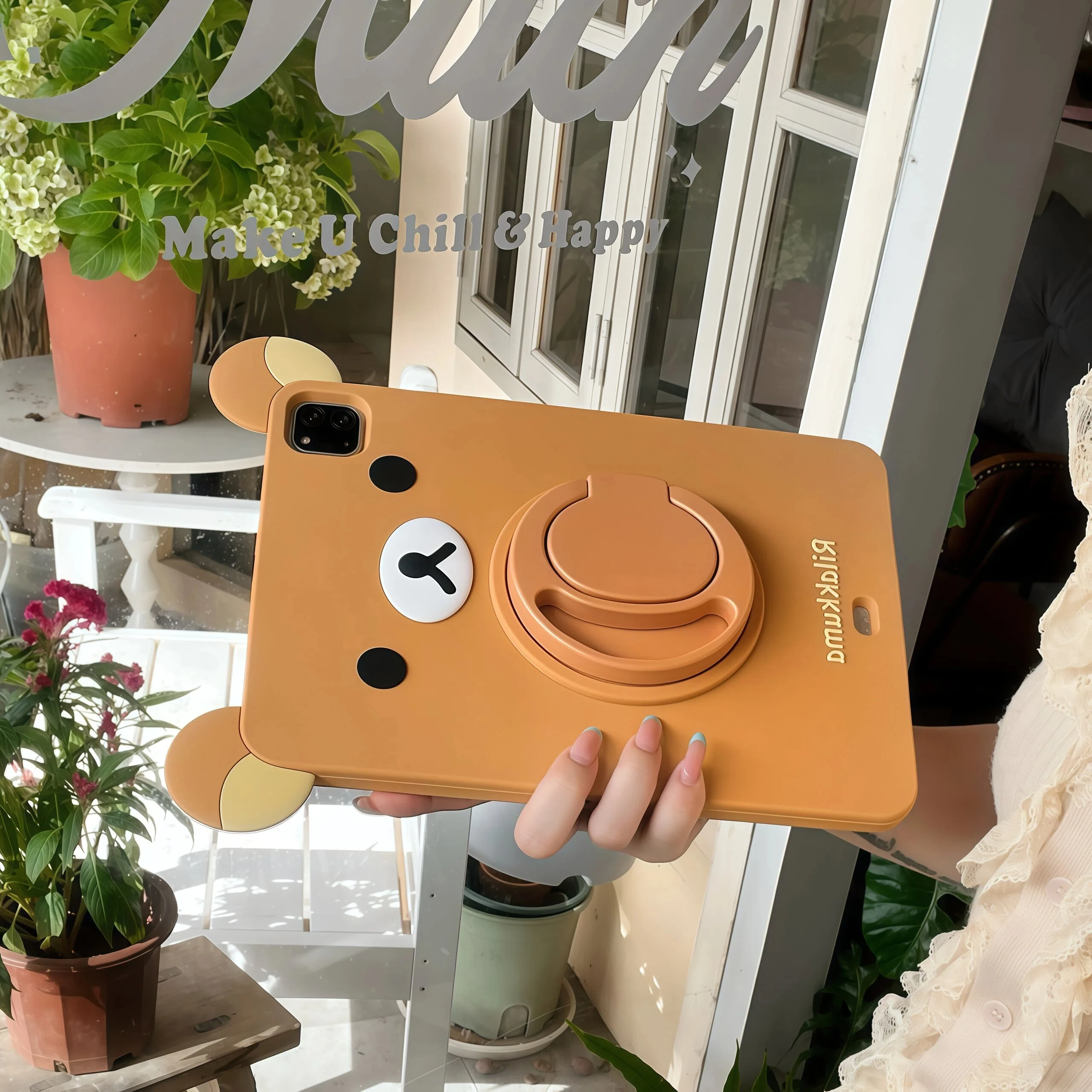 Adorable Rilakkuma iPad Case with Adjustable Stand
