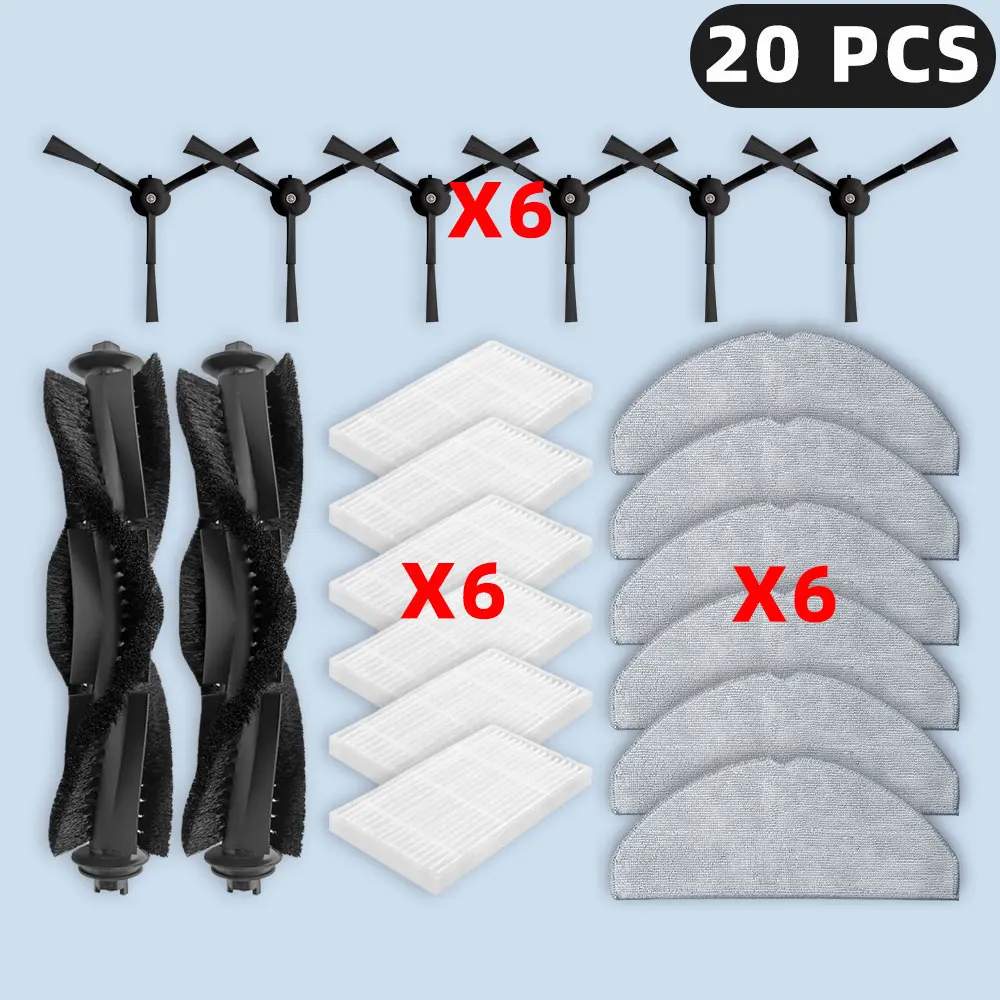6 Staubbeutel + 2 Wischtücher Für Tapo RV30/RV20 Max Plus Roboterstaubsauger