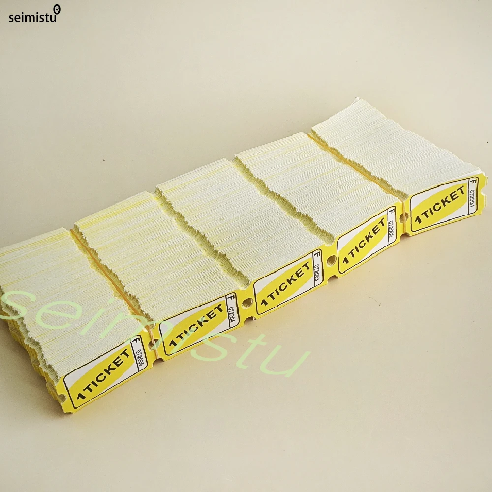 Lottery Paper Ticket Redemption Voucher - 2000 Sheets for Amusement Park and Arcade Use