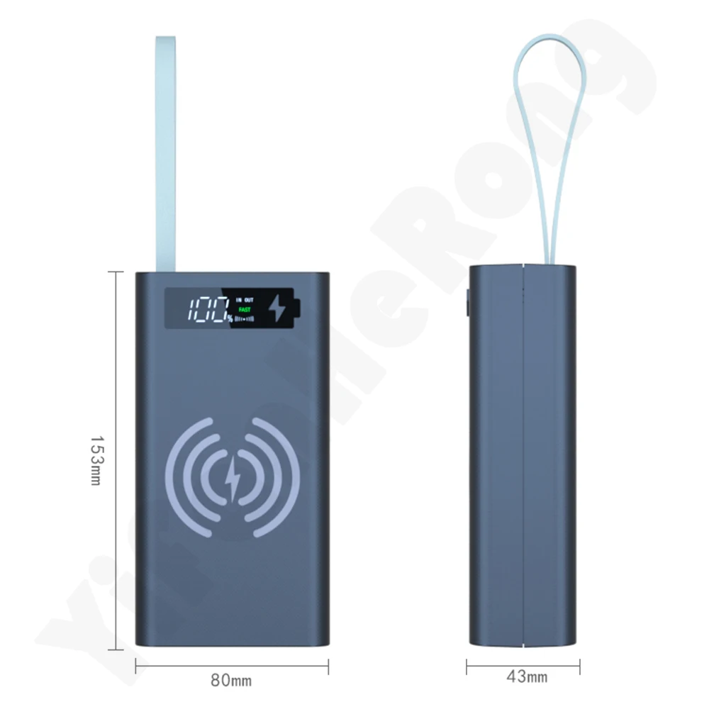 Usb 5V 12*18650 Power Bank Battery Box Caricabatterie Per Cellulare Custodia A Conchiglia Fai Da Te Per Smart Phone Mp3 Ricarica Elettronica Mobile