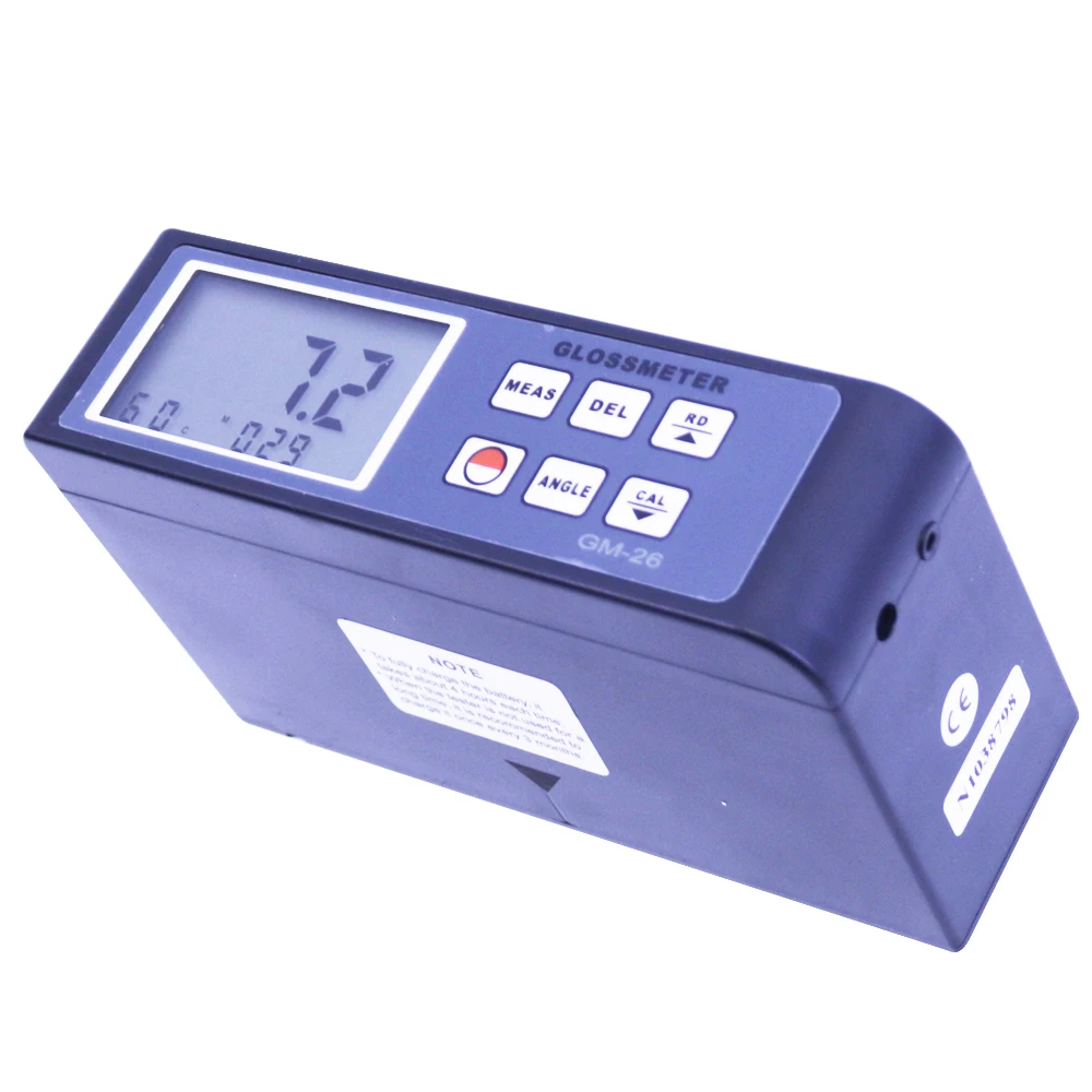 GM-26 Portable Digital Glossmeter Gloss Meter Measuring Angle: 20/60&ordm; with Data Memory