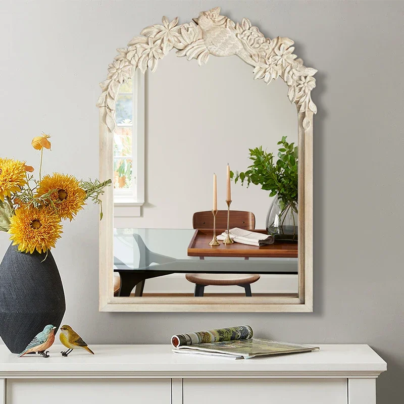 

Nordic Vintage Wall Mirror Frame Living Room Vanity Bath Wall Mirror Design Hallway Espejos Decorativos De Pared Home Decoration