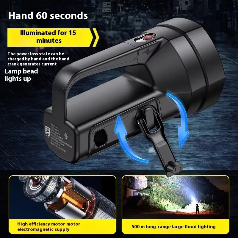 Philipshand-crankedpowergeneratorflashlightSFL3241-Newmodelhigh-intensityportableworkinglampemergencylight-AliExpress39