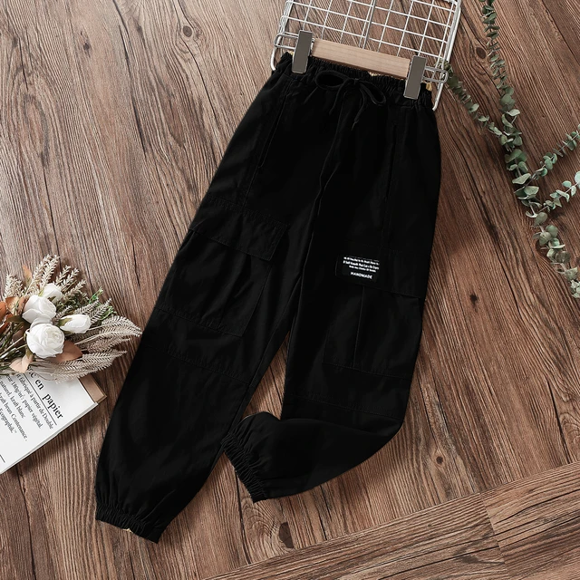 Girls Sweatpants New Spring Loose Fashion All-match Teen School Kids  Trousers High Waist 10 12 13 Years Children Casual Pants - Kids Pants &  Capris - AliExpress