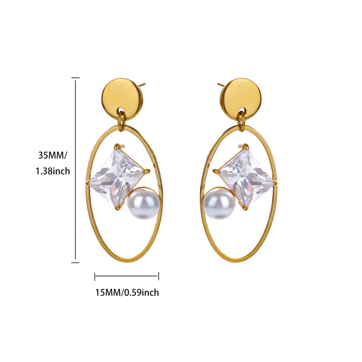 Zircon Earrings For Women