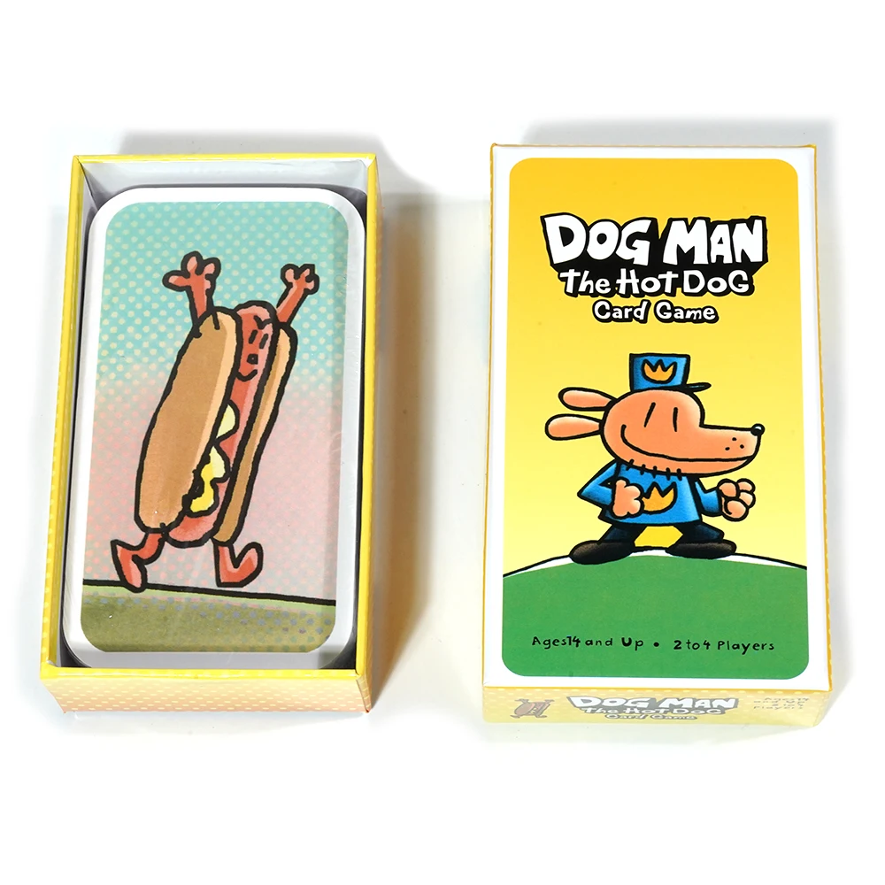 Dog Man Hot Dog Card Game The Fast and Frenzied Collection Game for Kids Featuring Art from the Dog Man 4