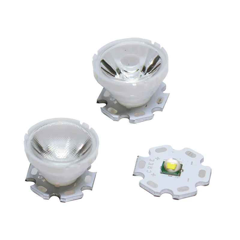 1 шт. CREE XML светодиодный XML2 светодиодный XHP50 LED Lens 21 мм белый держатель 10254560 градусов LED LENSрефлекторный коллиматор (art.: 7a45c38bb) - 7a45c38bb