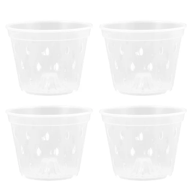 4Db Orchidea Termesztő Edények Virág Edény Afrikai Ibolya Ültetvényes