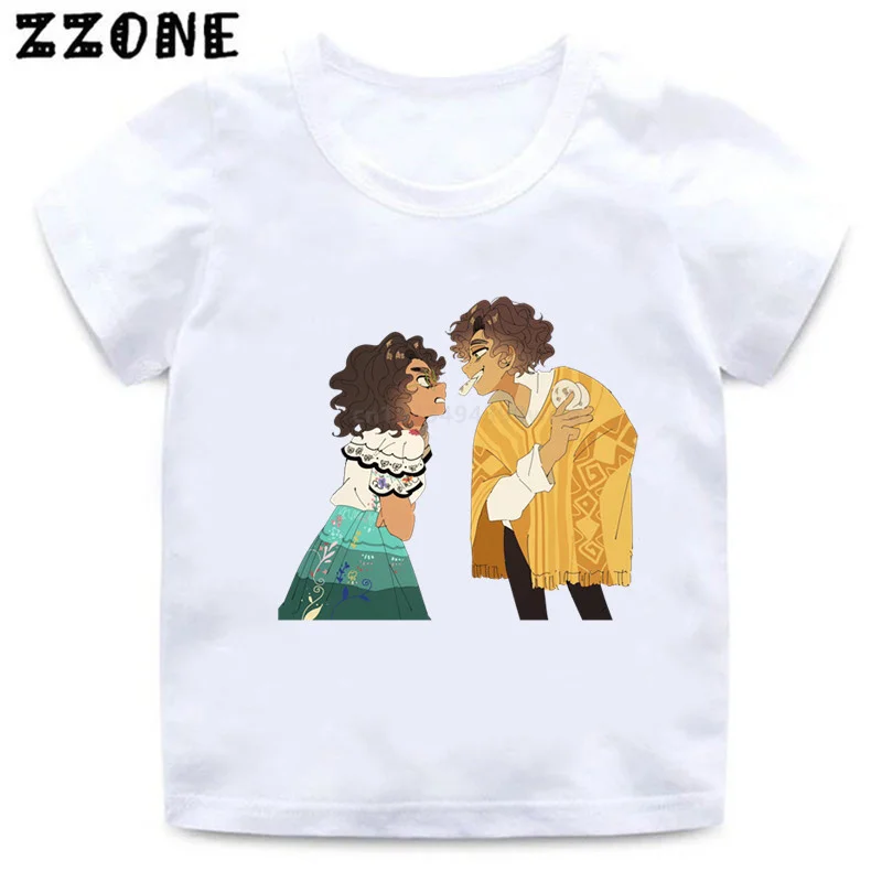 New Encanto Mirabel Graphic Cute Girls Clothes Disney Kawaii Kids Funny T-Shirts Baby Boys T shirt Summer Children Tops,ooo5492 children's t shirt with animals	 Tops & Tees