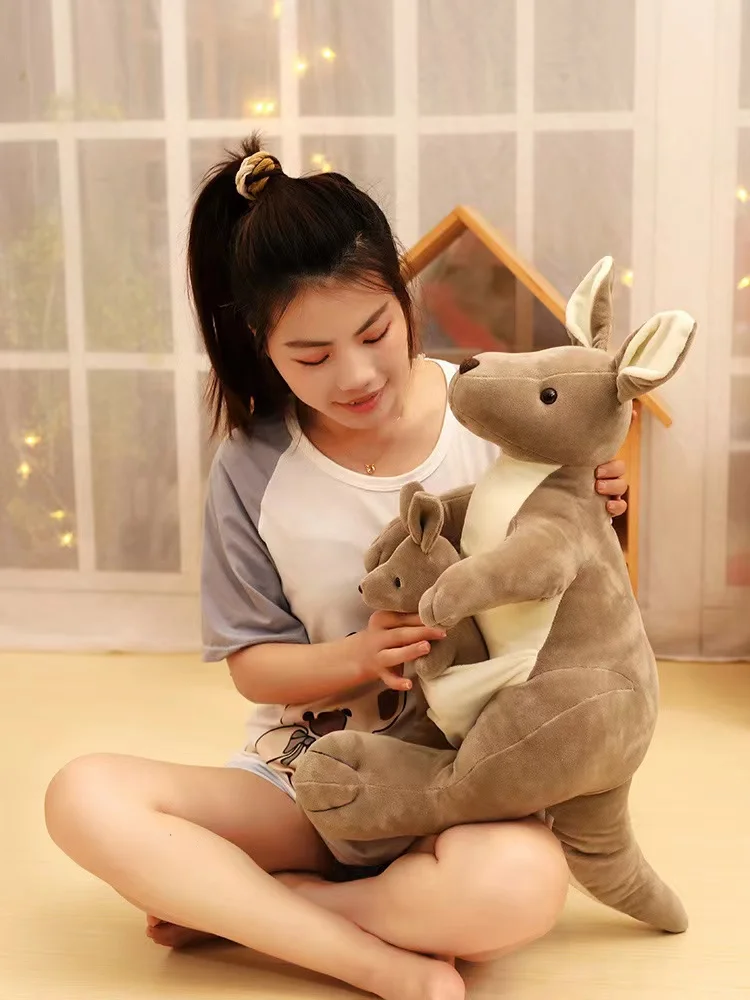 Adorable Anime Kangaroo 27 35cm Plush Toy Soft Stuffed Animal Ideal Gift for Christmas Thanksgiving Celebrations