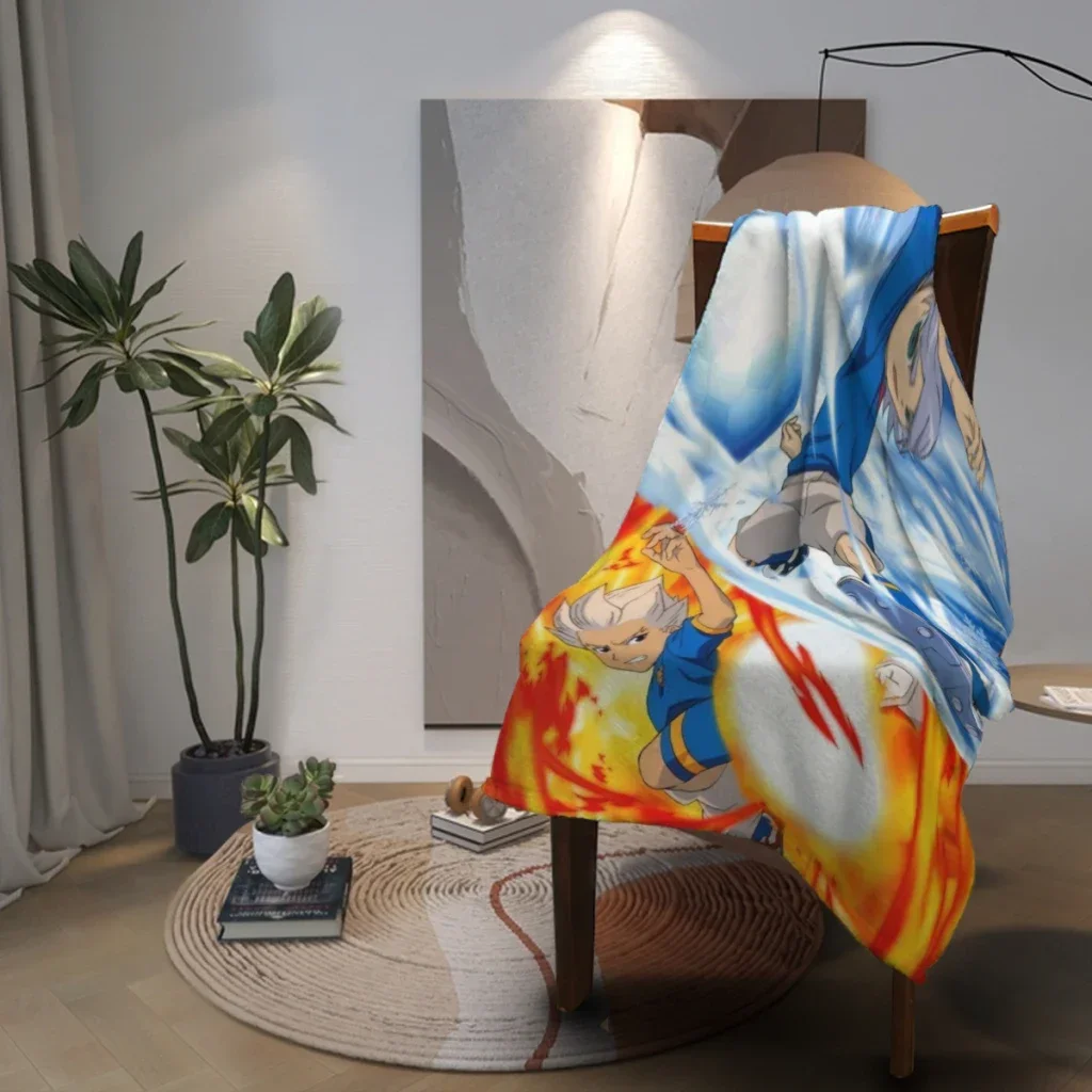 Anime Cartoon Inazuma Eleven  Blanket Soft Throw Blanket for Home Bedroom Bed Sofa Travel Office Cover Blanket Kids 3D Quilt