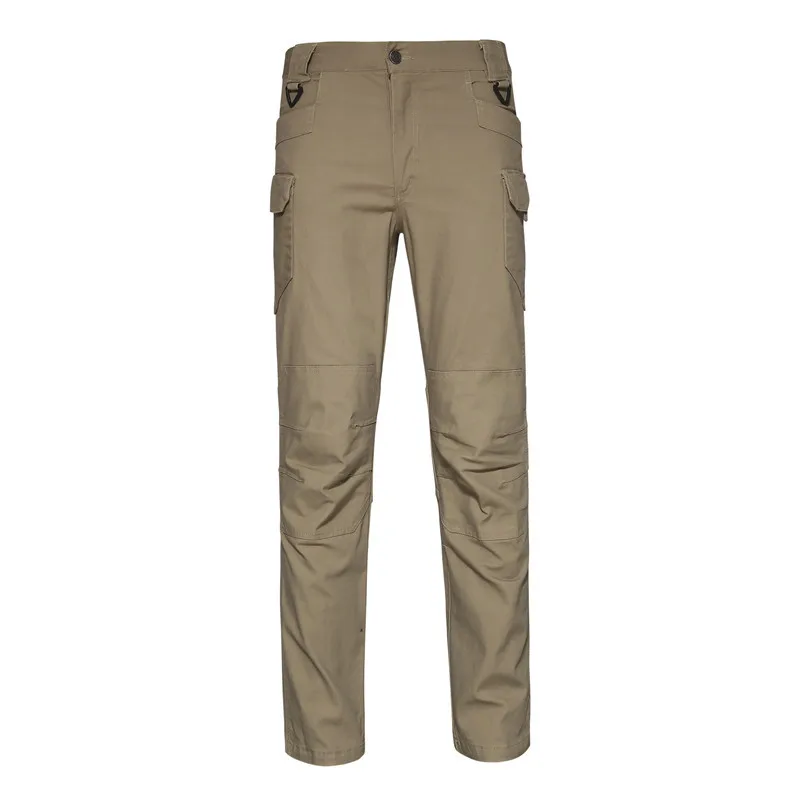 Factory Direct IX7 Camping Trousers Men Loose Outdoor Multi-pocket Overalls Cotton Stretch Cargo Pants Wear-resistant Jogger