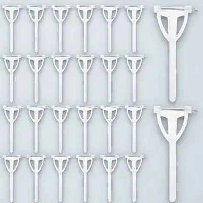80Pcs 삼각형 코사지 핀 부토니에용 플라스틱 안전핀 웨딩 신랑 브로치 파티 ..