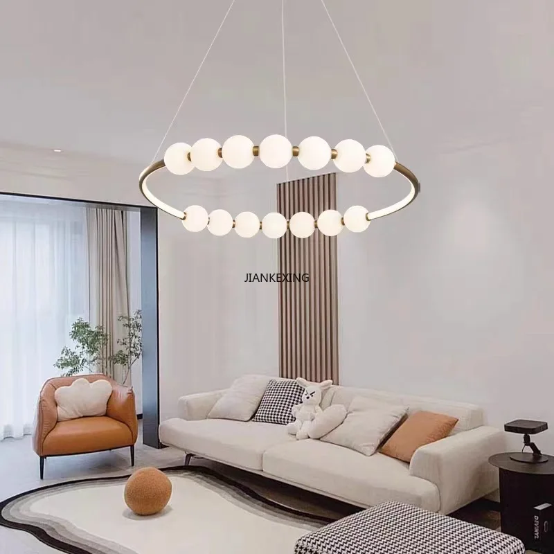 New Minimalist Ring LED Pendant Lights Restaurant Living Room Bedroom Study High-end Circular House Decor Lighting Fixtures pendant lights,pendant lamp