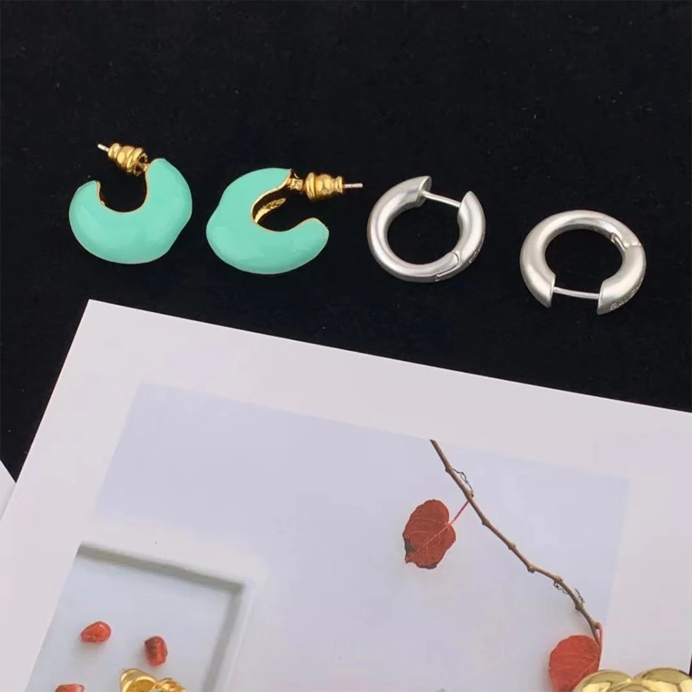 Fashion Temperament  Minimal Style Crystal bead earrings Ear Studs  Earrings  for woman's earrings jewels accessories