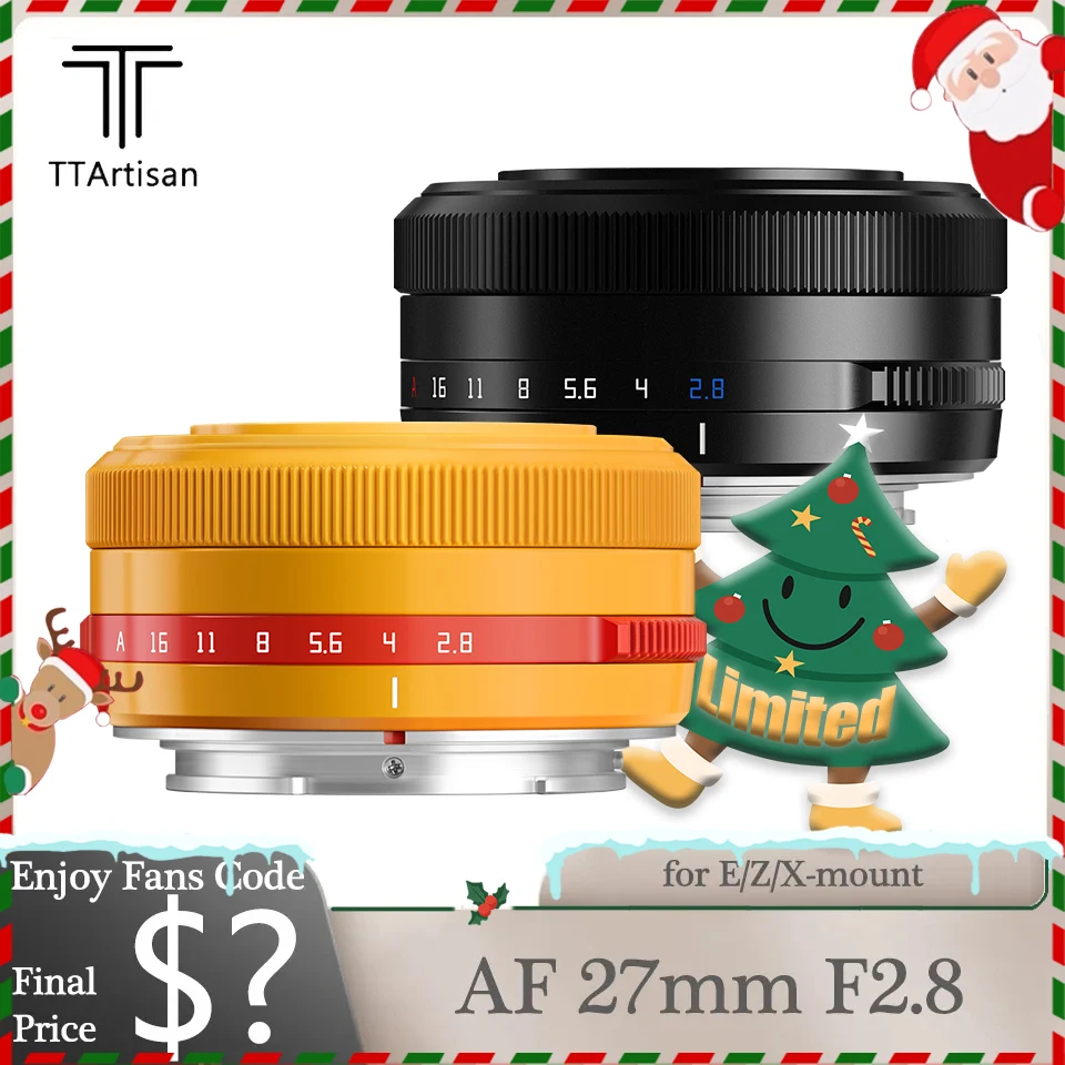 TTArtisan27mmF28APSCAutoFocusMirrorlessCameraLensforSony