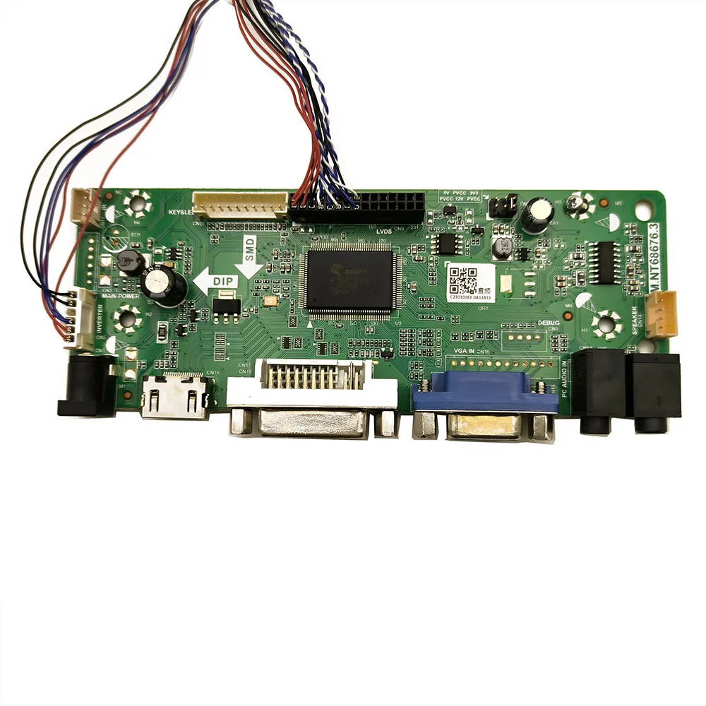N156BGE-L21 hdmi + dvi vga lcd de áudio led placa controlador