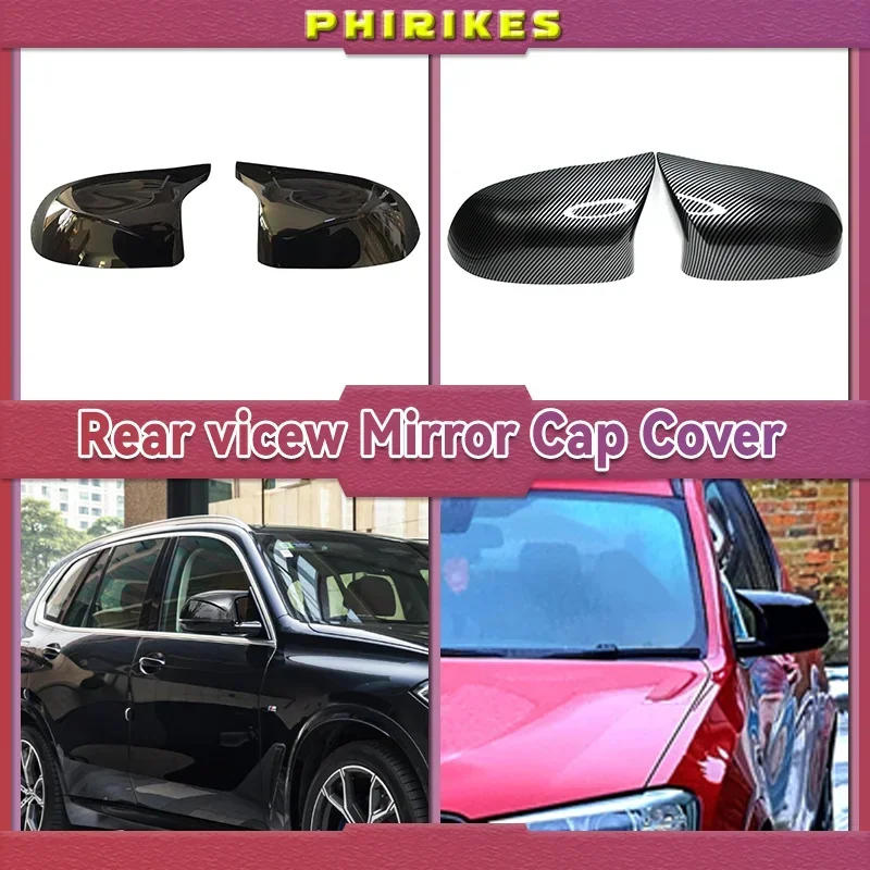 

Car Side Door Rearview Side Mirror Cover Cap For BMW F15 X5 F16 X6 F25 X3 F26 X4 Parts styling