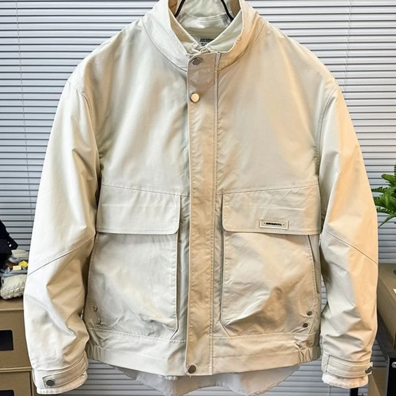 Description Picture 4 of itemSpring Autumn 2024 New Jacket Men's Korean Mountaineering Jacket Men's Trendy Versatile Simple Workwear Pocket Top Freshing