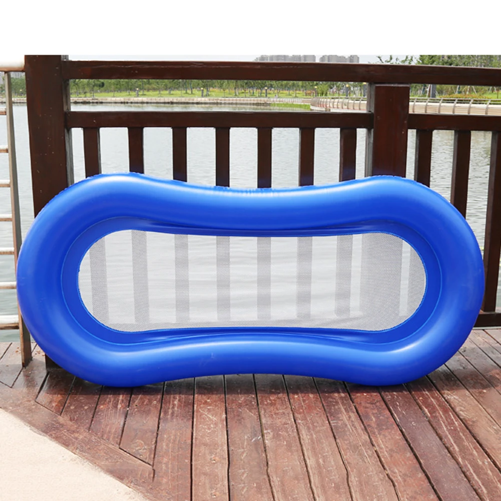 PVC Summer Water Hammock Inflatable Sleeping Cushion Air Bed with Pillow Design Water Fun Accessory Rafts Toys