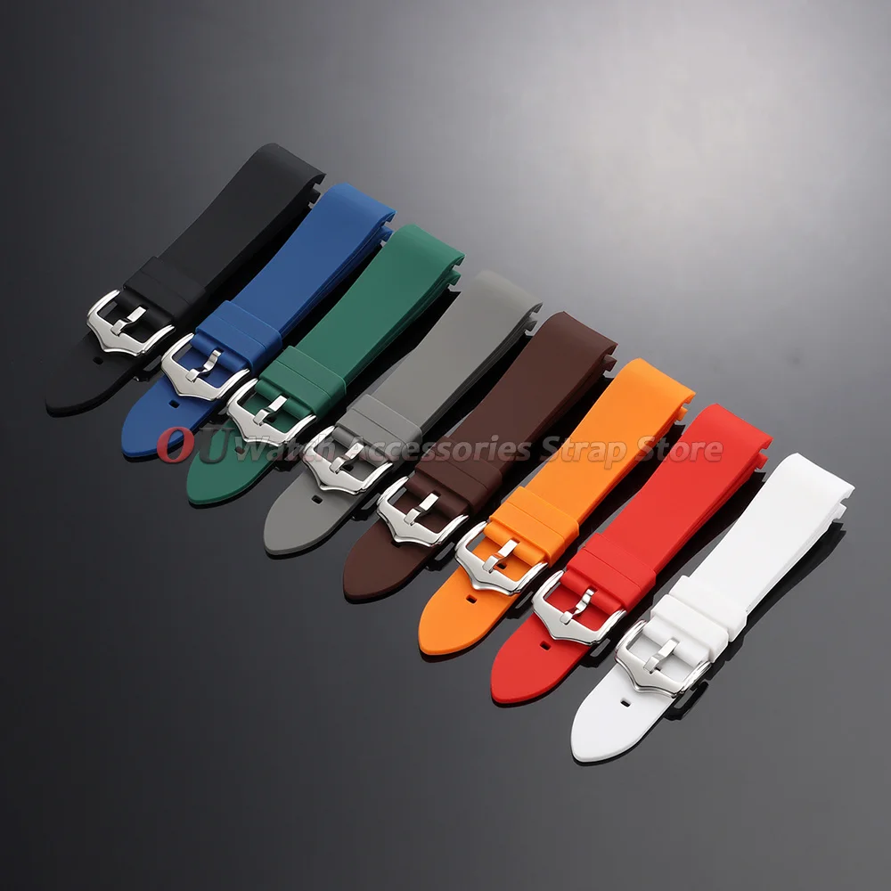 Premium Soft Curved End Silicone Watch Strap - Universal Fit
