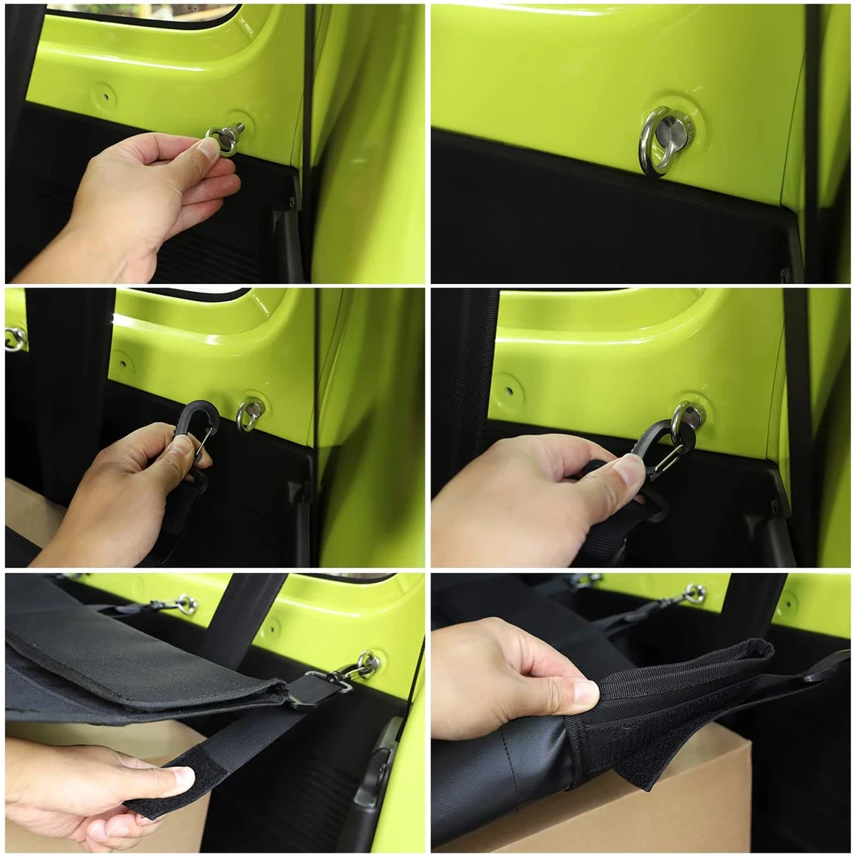 Car Rear Trunk Curtain Cover Storage Bag Net Organizer for Suzuki Jimny JB64 JB74 2019-2026 Stowing Tidying Interior Accessories — view 6