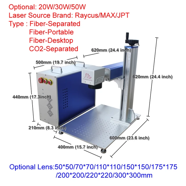 Hjz Raycus Max 20W 30W 50W Mini Metal Engraver Fiber CNC Laser Marking  Machine - China Laser Marking Machine, Fiber Laser Engraving Machine