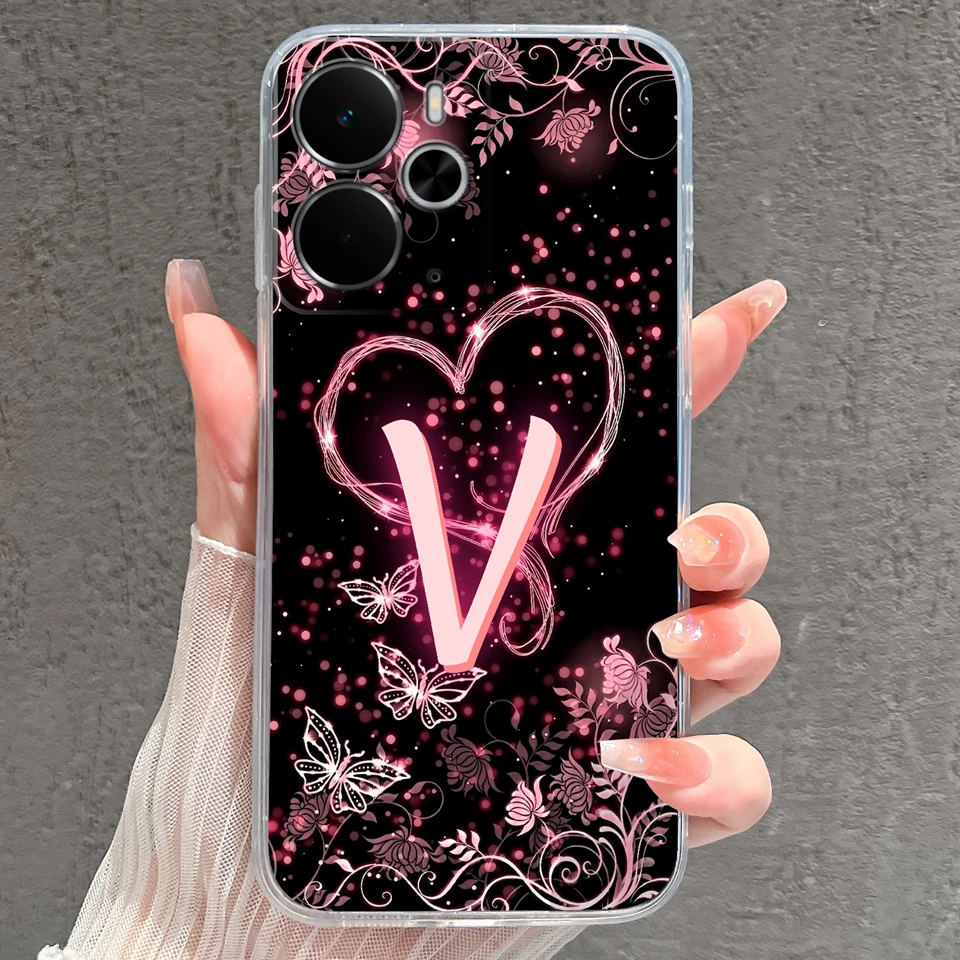 Sparkling Butterfly Shockproof Non-slip Transparent Phone Case Housing
