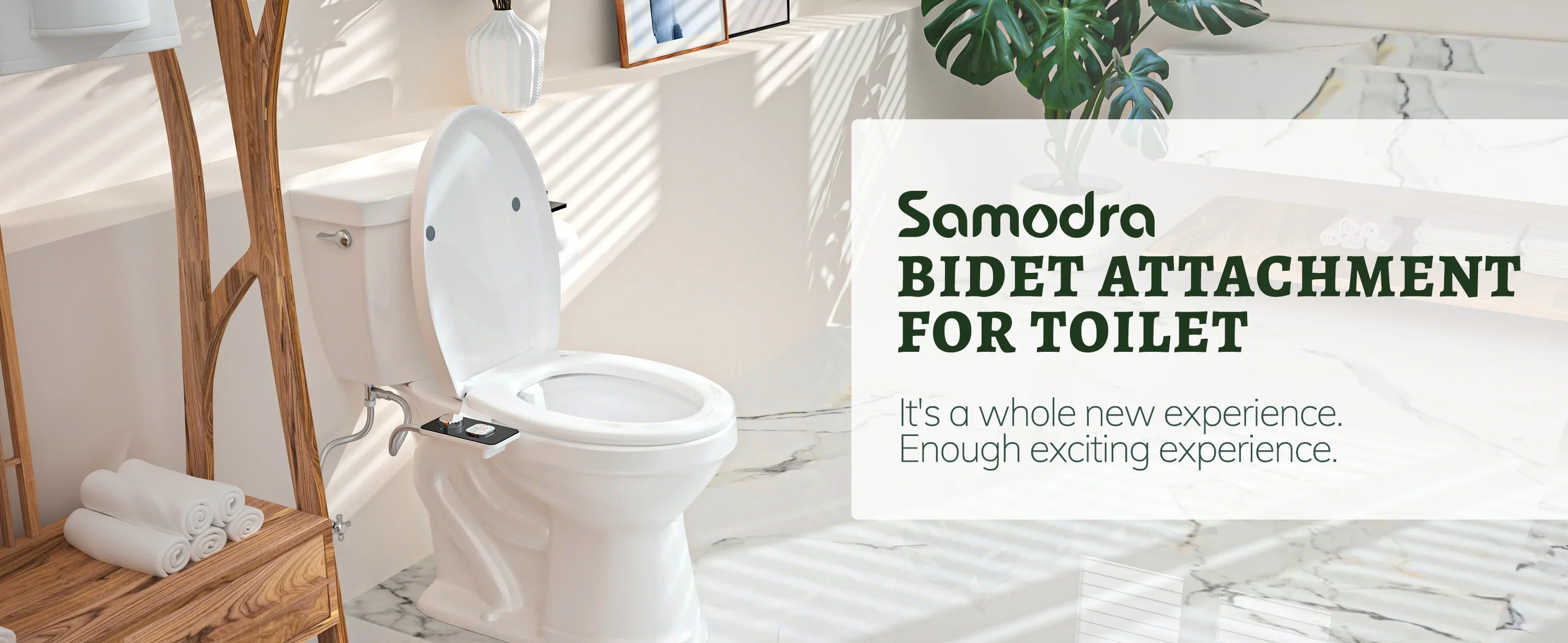 Description Picture 2 of itemBidet Toilet Seat Attachment Ultra-thin Non-electric Self-cleaning Dual Nozzles Frontal & Rear Wash Cold Water Personal Hygiene