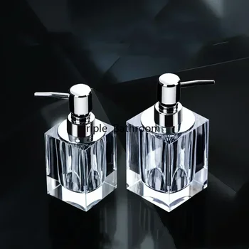 Crystal Glass Hand Sanitizer & Soap Dispenser – Bathroom Accessory 1