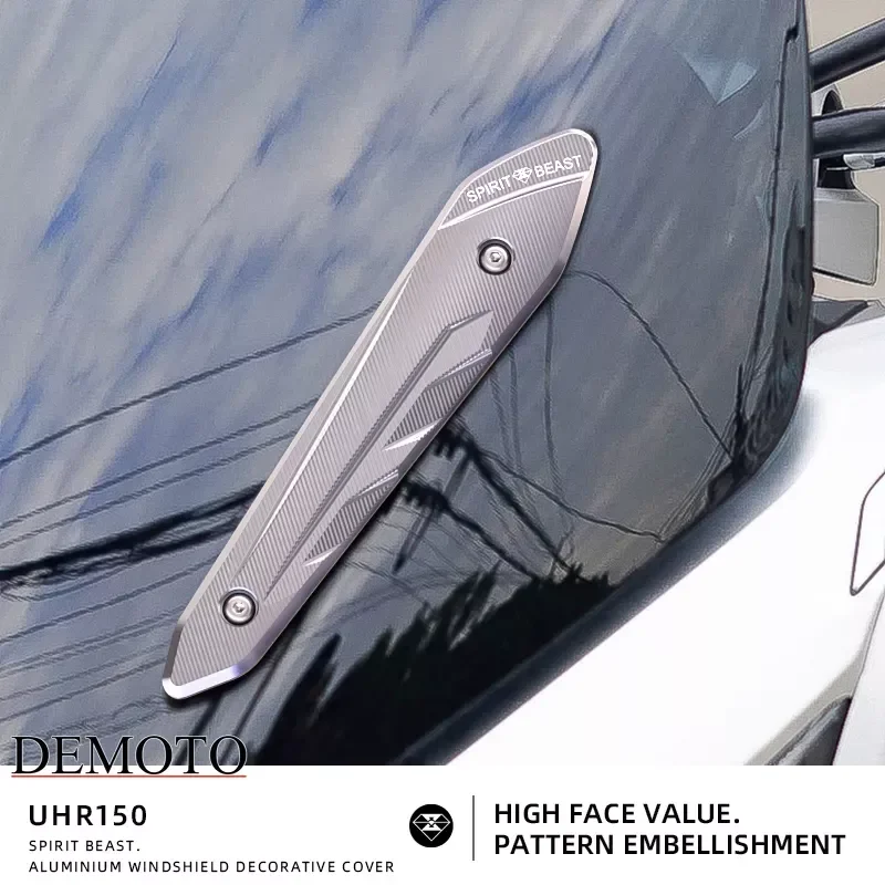 

SPIRIT BEAST modified motorcycle Front windshield Decorative cover Aluminium be anticorrosive accessory part For HAOJUE UHR150