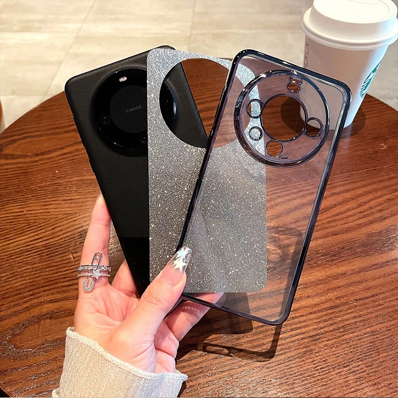 Luxury Gradient Glitter Silicone Plating Back Case