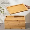 Bamboo Tray for Storage Organization, Tea Tray, Home Decoration, Wooden Tray, Kitchen Accessories 3