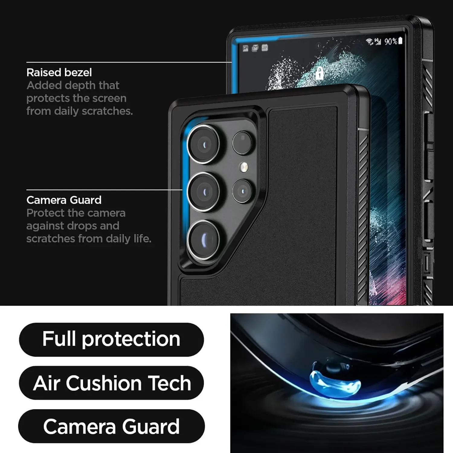 Dual Layer Slim Hybrid Rugged Phone Case - Shockproof Armor Box Cover