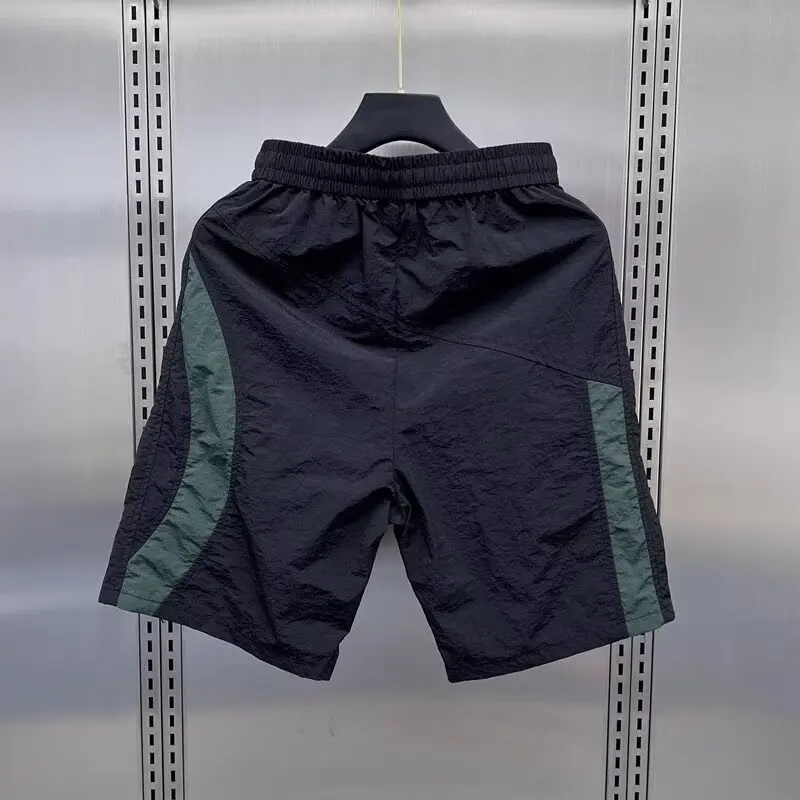 Quick Dry Cargo Shorts Fashion Brand Loose Japan fashion 2024 Men\'s Summer Casual Straight Wide-Leg American Sports Shorts