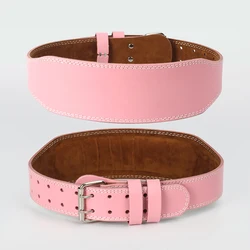 Women's Pink Weight Lifting Belt for Enhanced Back Support and Fitness Training (Pink)