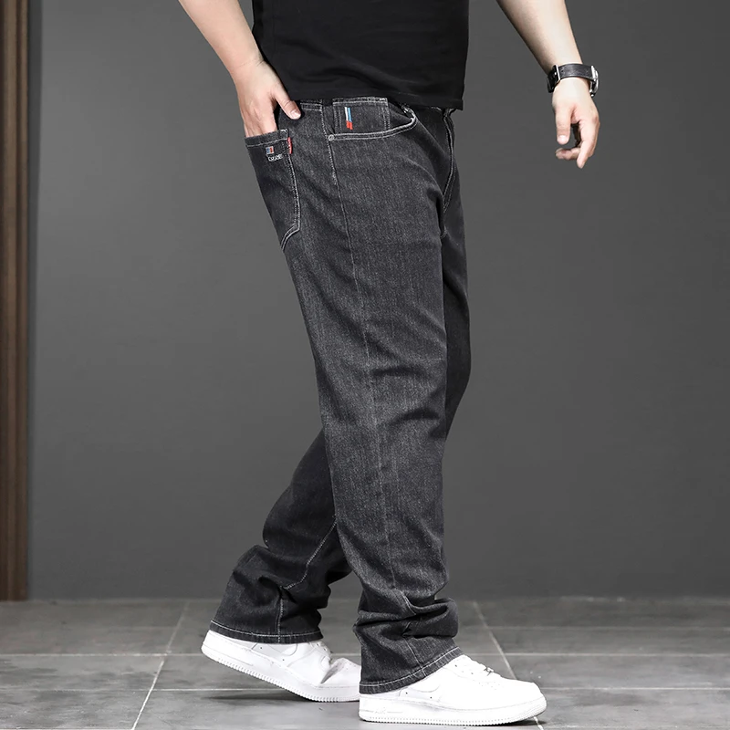 Large Size 6XL 7XL 8XL Denim Jeans Men Long All Season Straight Loose Oversized High Quality Business Casual Fatty Male Jeans 5
